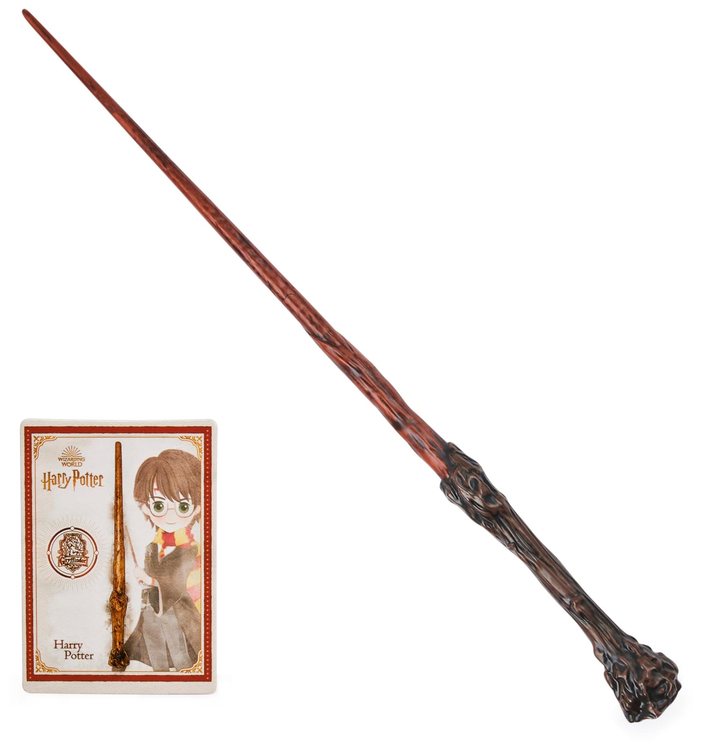 Wizarding World Harry Potter Baghetă Magică Autentică din Plastic cu Cartonaș de Vrăji 30,5 cm pentru Copii de la 6 Ani