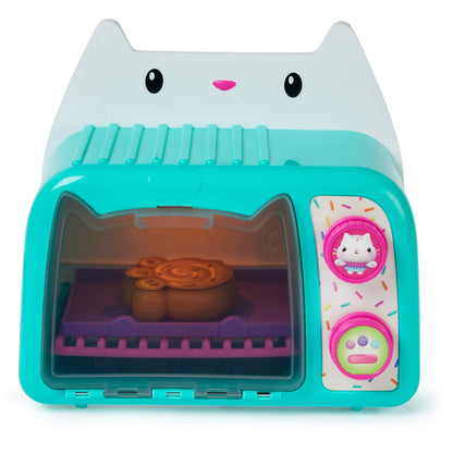 Gabby's Dollhouse, Cakey’s Ofen - Jucărie de rol cu efecte de lumină și sunet, accesorii pentru bucătării de jucărie și alimente, potrivită pentru copii de la 3 ani.