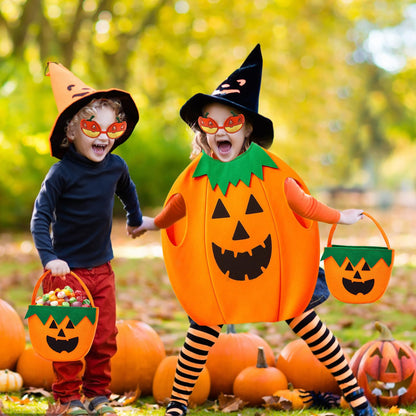 YTPAFK Costum Dovleac Halloween Set, 5 piese