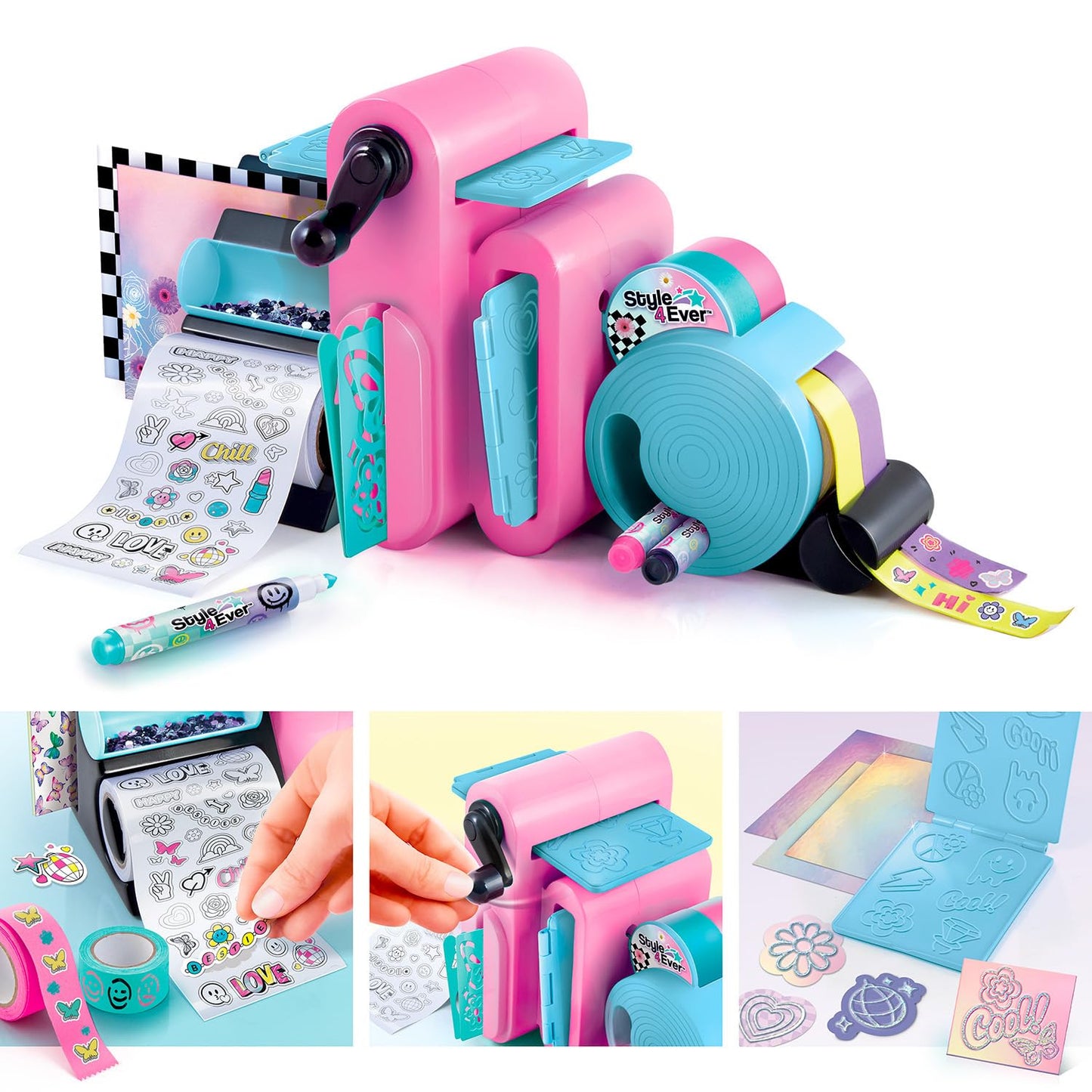 Canal Toys Style 4 Ever Set de scrapbooking 3-în-1 150+ elemente creative de la 6 ani