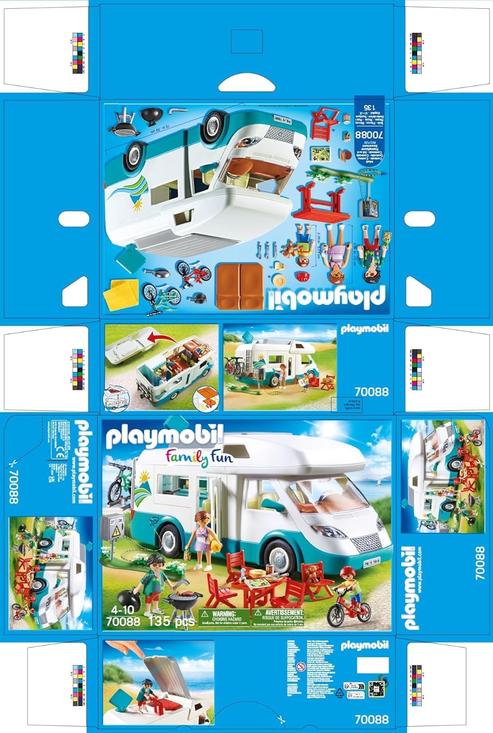 PLAYMOBIL 70088 Camper Familial, 4+ ani