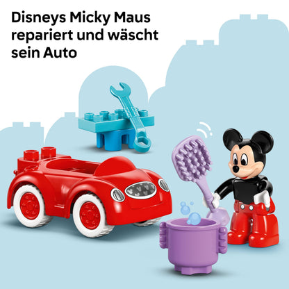 LEGO 10454 DUPLO Set Mickey Mouse, club și mașină