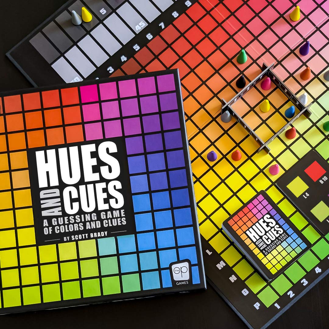 Hues and Cues – Joc de societate pentru seri de familie – Joc de petrecere – The OP Usaopoly – Pentru 3-10 jucători – Versiune în engleză