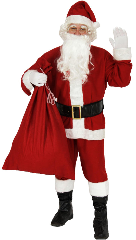 Costum de Moș Crăciun Foxxeo roșu închis, mărimi disponibile: S - XXXXL, mărimea: XXXL