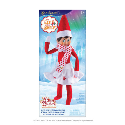 The Elf on the Shelf Set imbracaminte: fusta si esarfa