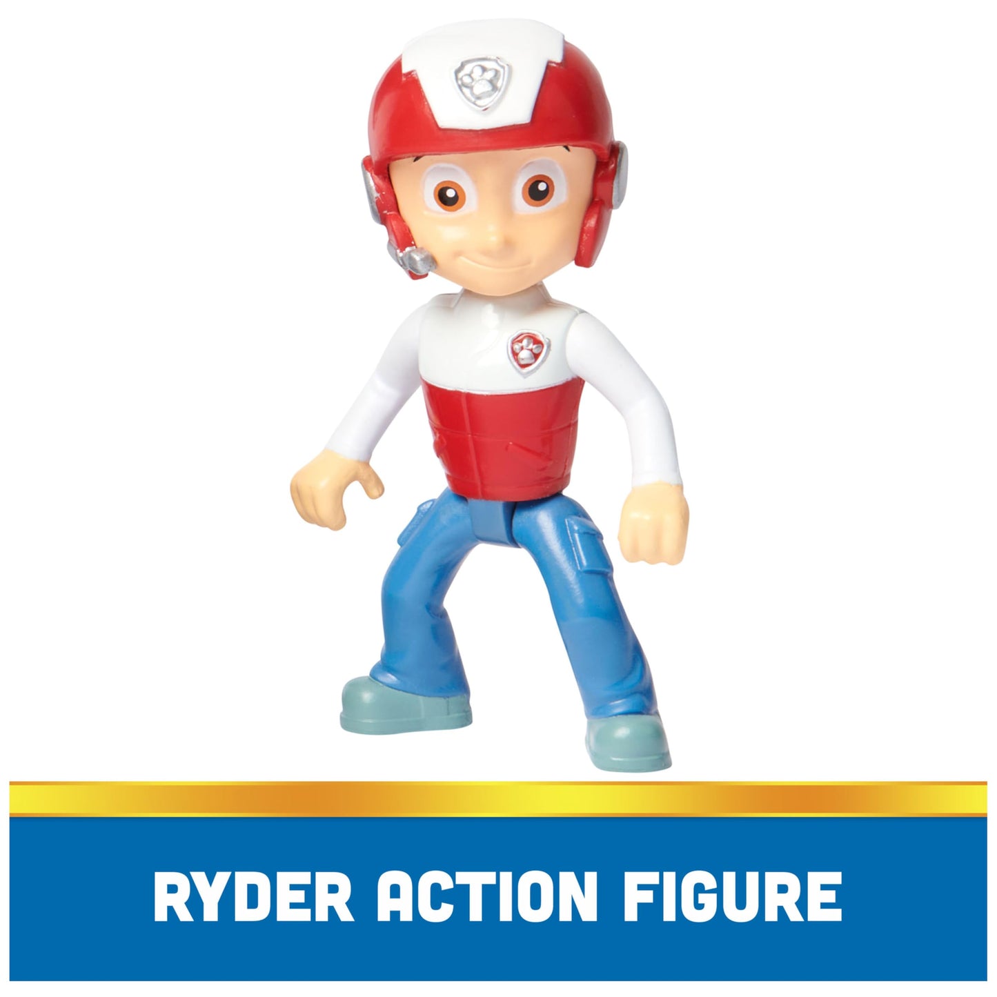 PAW PATROL, Quad de salvare cu figura lui Ryder (Vehicul de bază sustenabil), jucărie pentru copii de la 3 ani