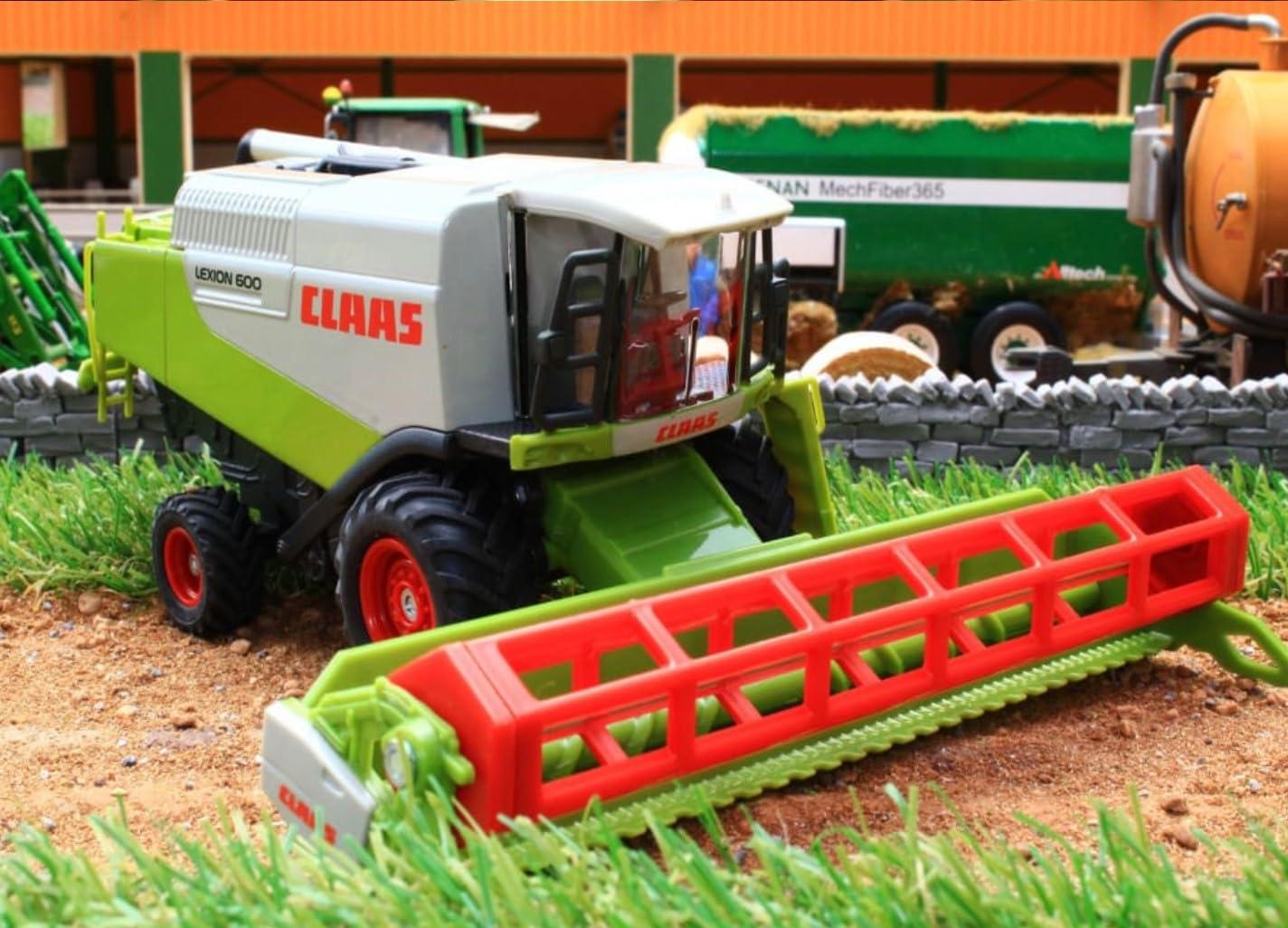 Siku 1991 Claas Combina agricola 1:50, Metal/Plastic, Piese Mobile, Verde