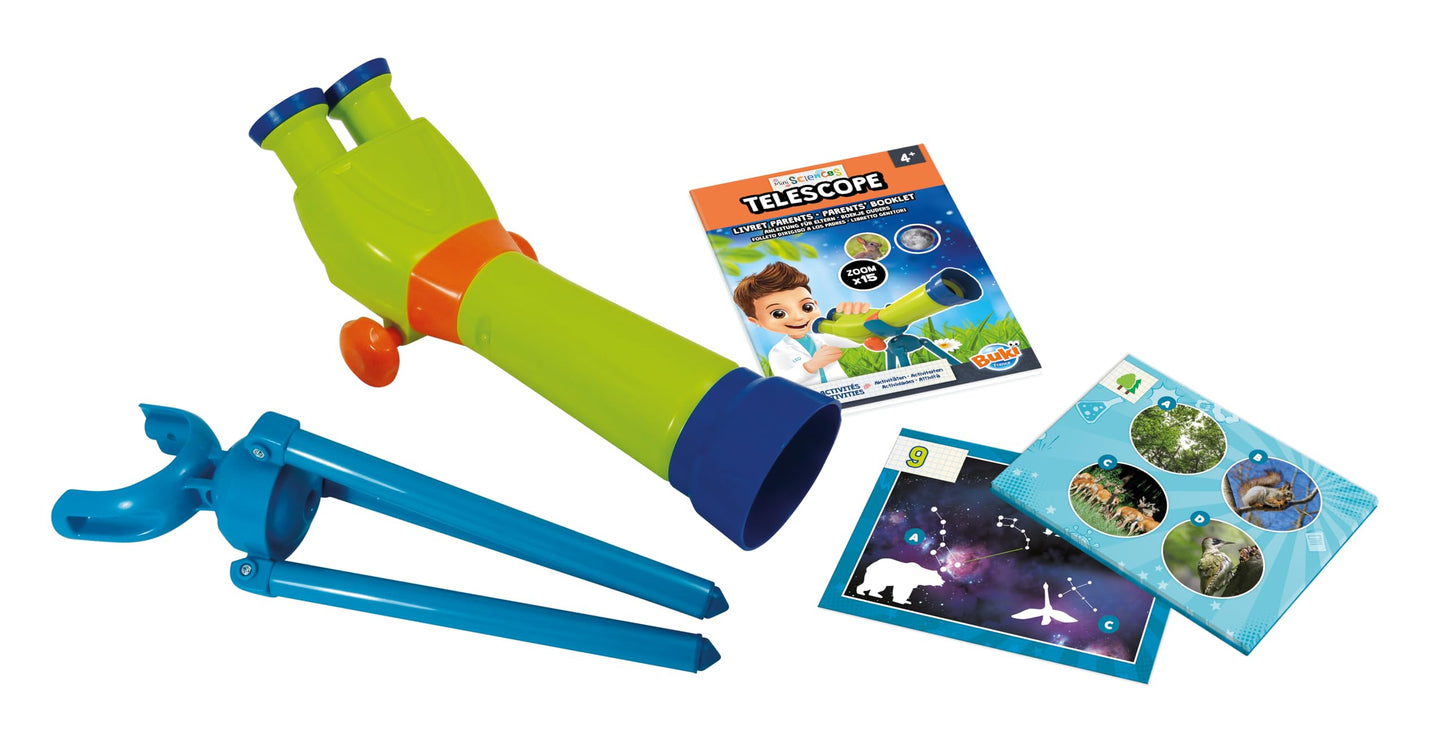 BUKI 9004 Mini Wissenschaften Set de explorare cu telescop 4+ ani