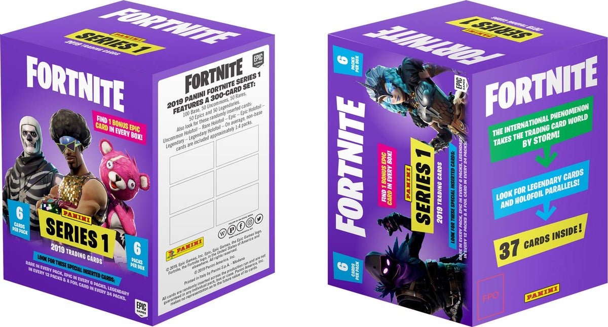 Panini Fortnite Series 1 Set de cărți de colecție 37 cărți cu Epic Card de calitate superioară