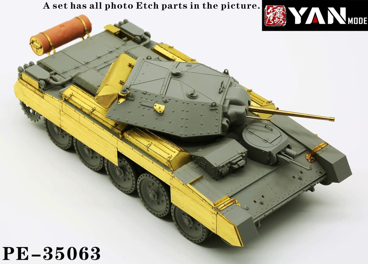 Yen Model PE-35063 Set de upgrade pentru tanc britanic de croazieră Crusader Mk.II 1/35 pentru Border Model BT015 piese model din plastic