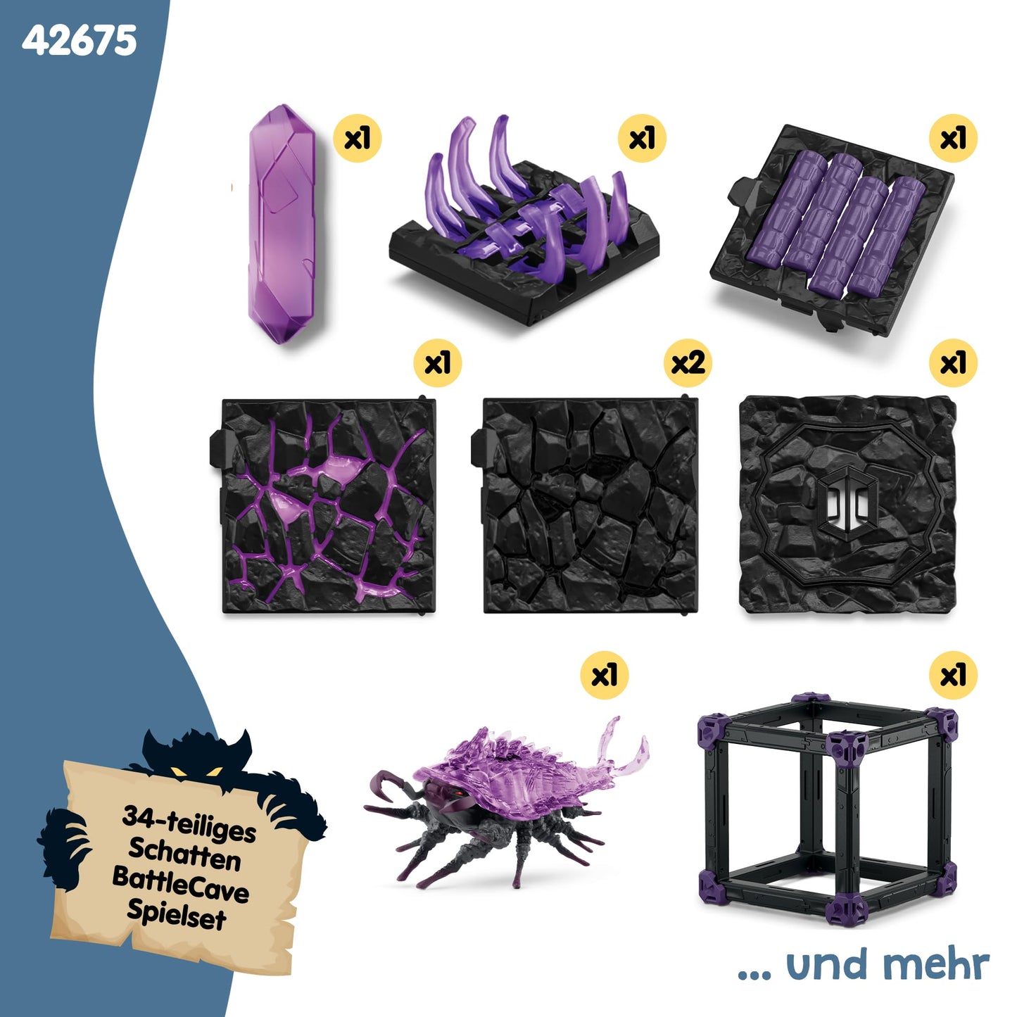 Schleich 42675 BattleCave Umbra ELDRADOR, 34 piese, 7+ ani