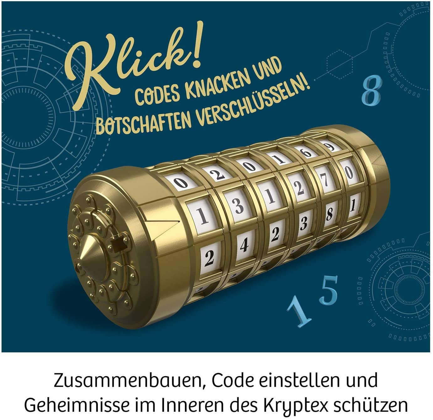 Kosmos 658076 Set de experimente cu coduri secrete 6 cifre pentru copii 8-11 ani (limba germană)