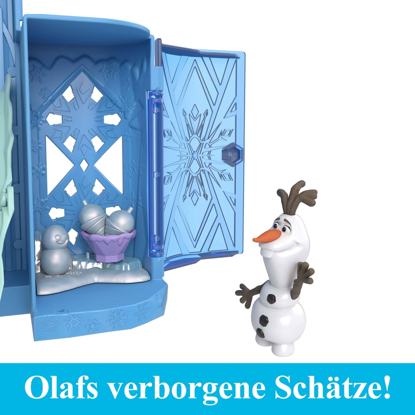Mattel JDP63 Castelul Elsa Disney Frozen, casă păpuși
