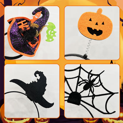 TanyoKing Set 6 Accesorii Păr Halloween, diademe