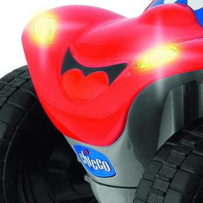 Chicco Billy Bigwheels Mașină RC pentru Copii, Mașină cu Telecomandă Intuitivă cu Volan, Luminile și Sunete, Roșie, Cadou pentru Copii de la 2 Ani, Jucărie pentru Copii 2 - 6 Ani