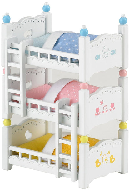 Set Sylvanian Families 4448 - Paturi supraetajate triple