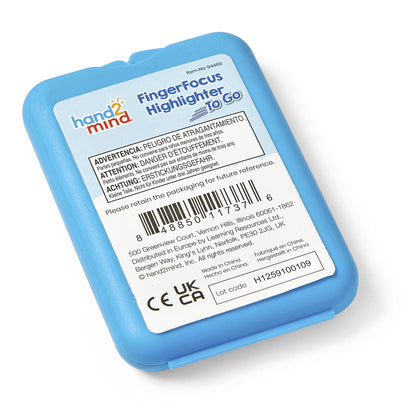 hand2mind FingerFocus Marcatoare de Lectura pentru degete