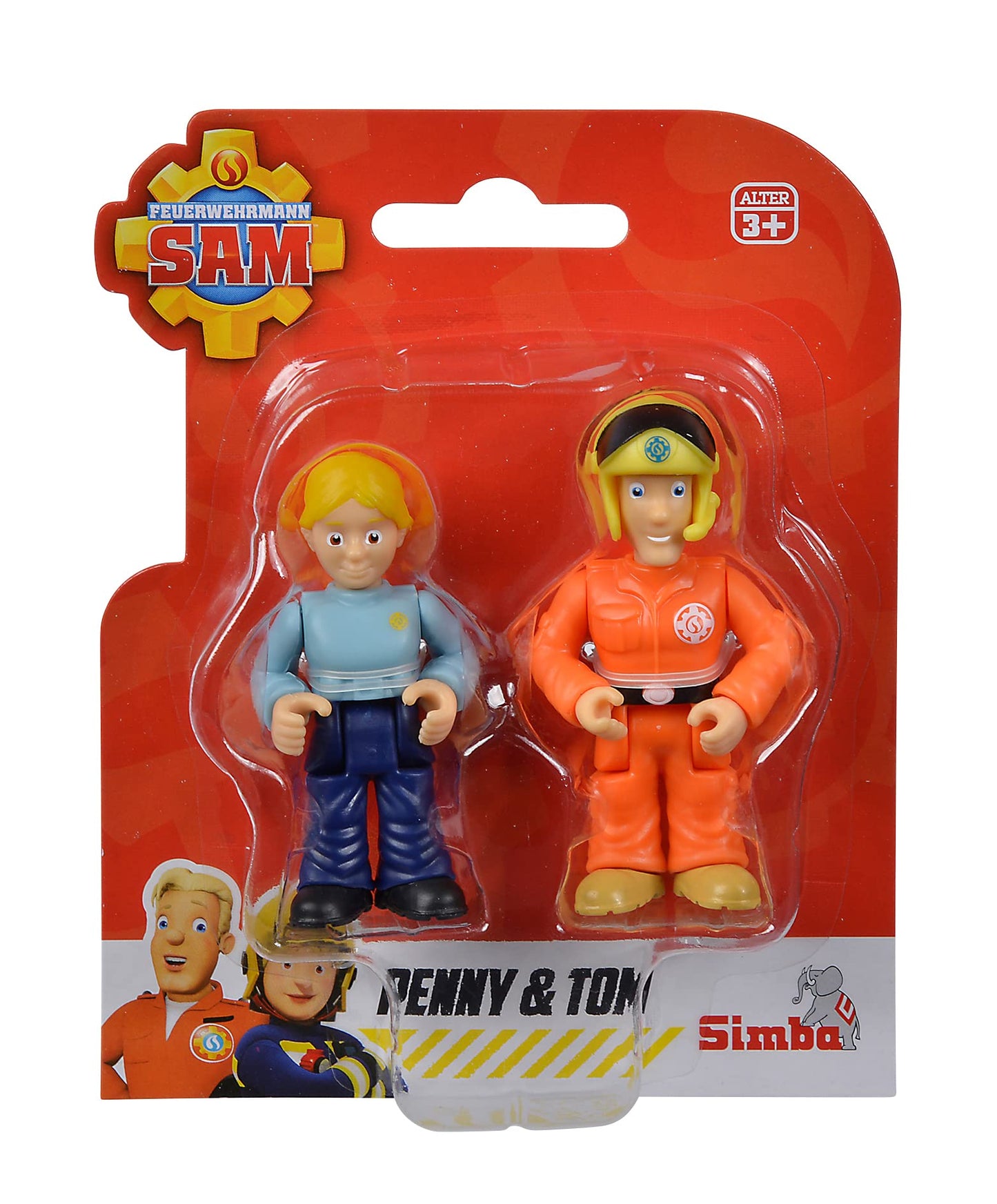 Simba Set figurine Pompierul Sam, 2 figurine, 7 cm, 3+ ani