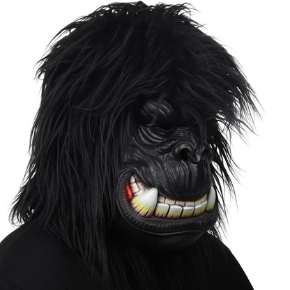 Masca Gorilla | Halloween & Carnaval – Masca din latex cu imitație de blană pentru petreceri, parade și carnavaluri