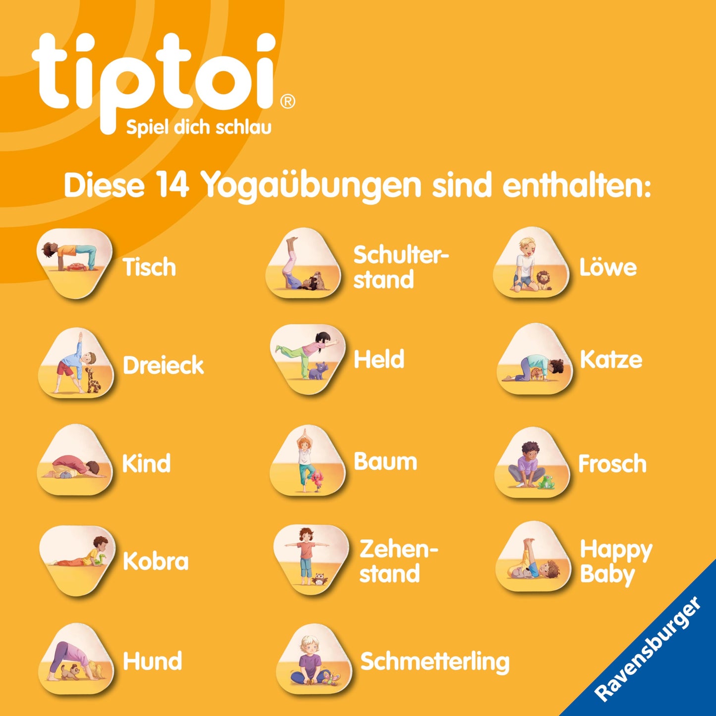 Ravensburger tiptoi Joc 00230 - Yoga Activ pentru Copii - joc de mișcare conștientă pentru copii de la 3 ani