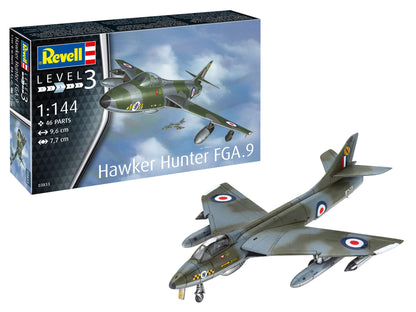 Revell 03833 Set de construcție Avion de vânătoare Hawker Hunter FGA.9 3+ ani