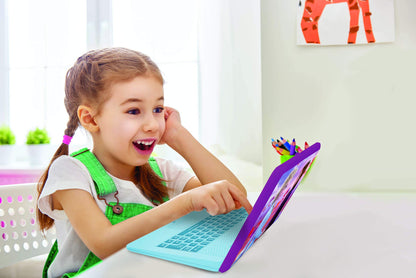Lexibook Einhorn Calculator educațional bilingv cu 124 activități și jocuri pentru copii 3+ ani (roz)