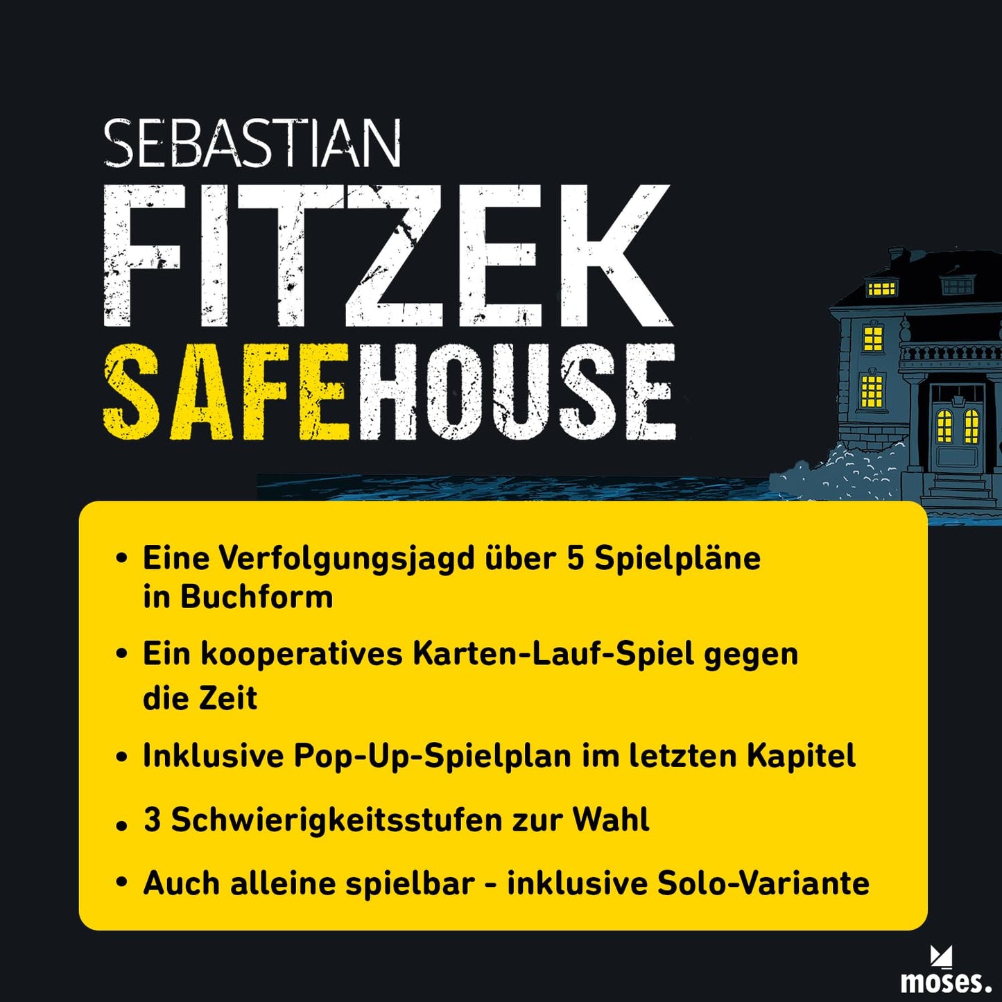 moses Sebastian Fitzek Safehouse Joc de societate pentru 2-4 jucători de la 12 ani
