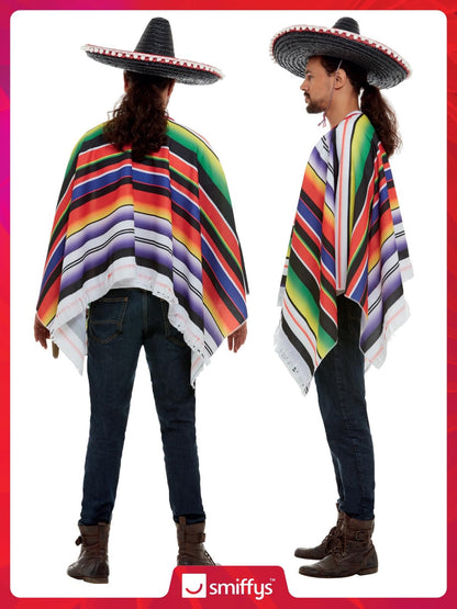 Smiffy's Poncho multicolor