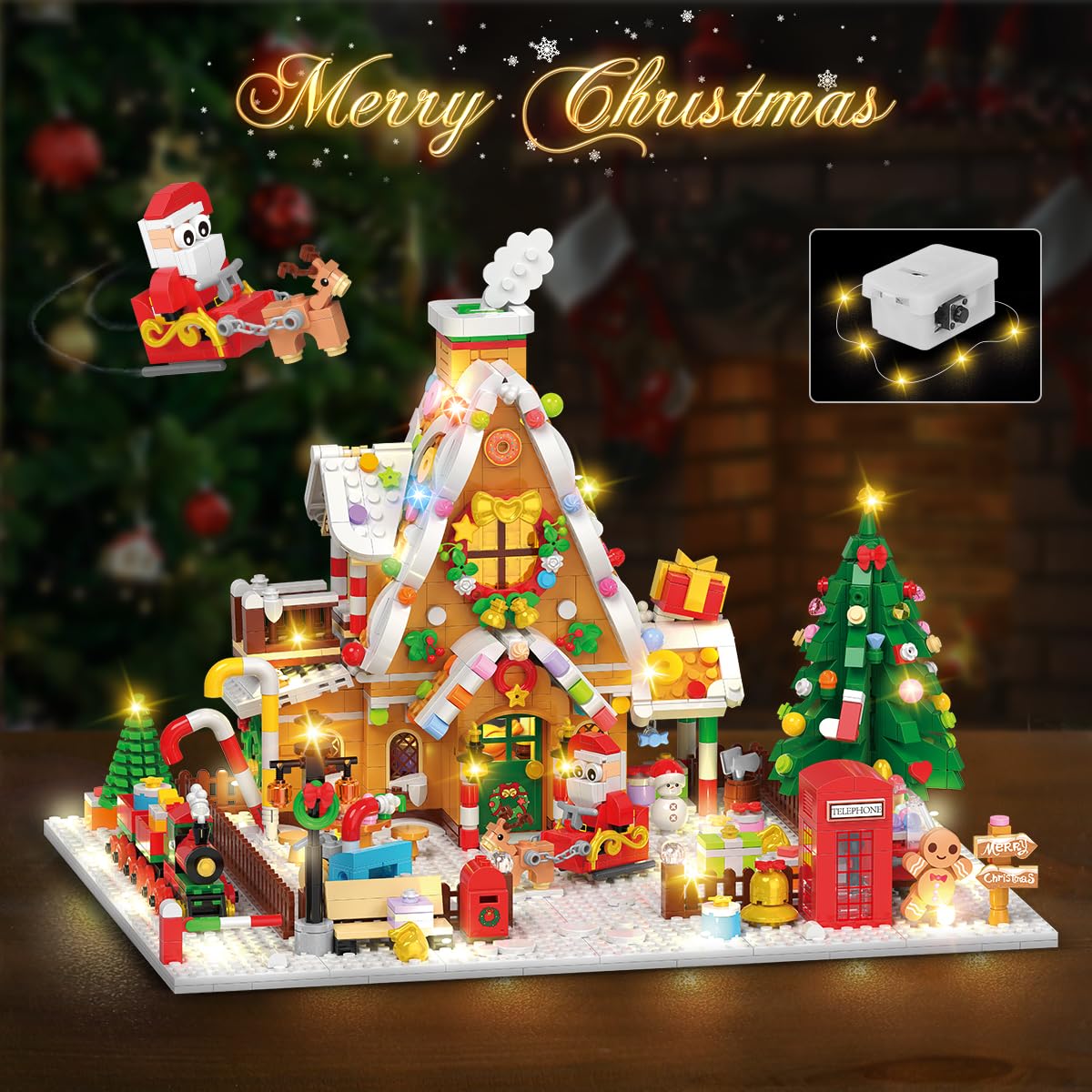 INSOON Calendar Advent Construcție Casă Turtă Dulce, 10+ ani