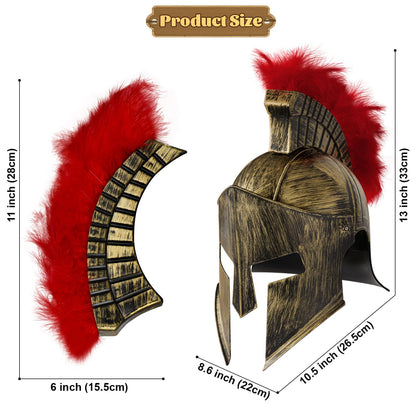 Spinosaurus Casca Romană pentru Adulți - Casca Spartan Gladiator, Helm de Războinic, Cosplay, Accesorii Costume, Îmbrăcăminte Fancy