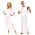 W WIDMANN MILANO Party Fashion Costum Toga alb pentru bărbați și femei XS