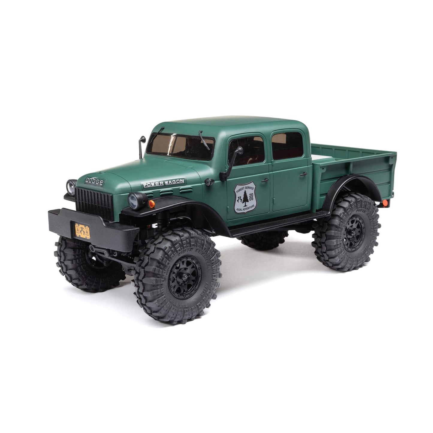 Camion RC Axial SCX24 Dodge Power Wagon 40's 4-Uși Verde 1/24 4x4 RTR AXI00007T2