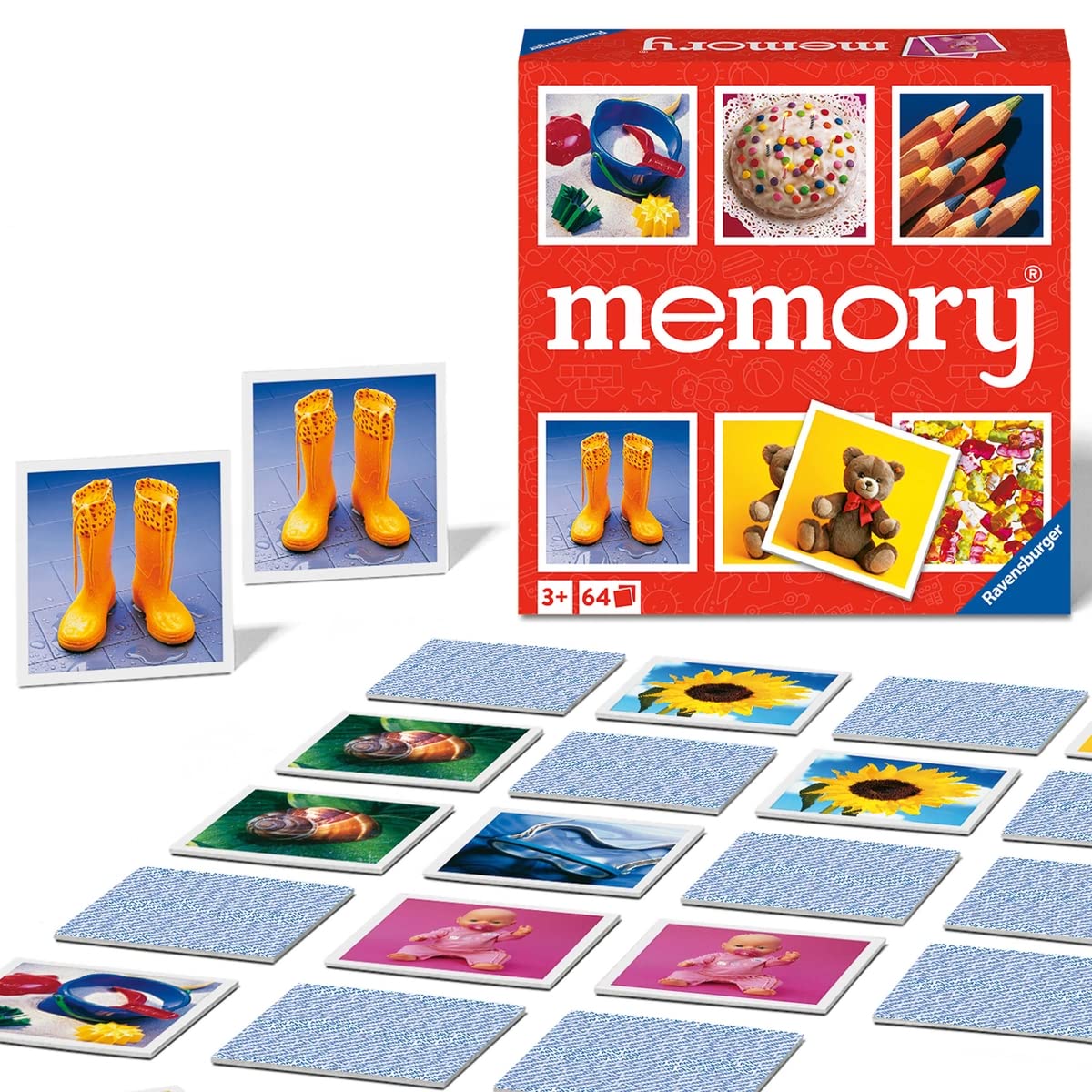 Ravensburger 20880 Junior Memory Joc de memorie 2-8 jucători de la 3 ani