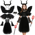 JrnSvp Costum Maleficent femei, 7 piese
