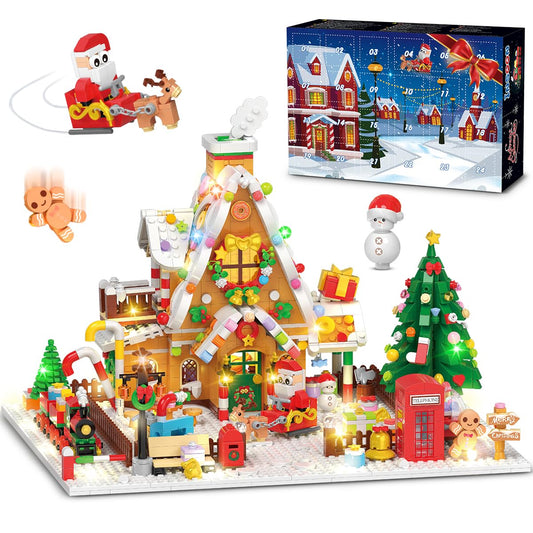 INSOON Calendar Advent Construcție Casă Turtă Dulce, 10+ ani