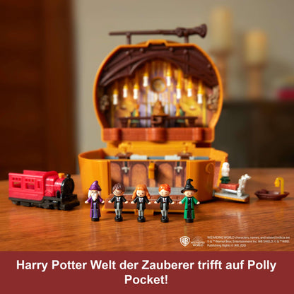 Set de colecție Polly Pocket Harry Potter cu 5 păpuși și 11 accesorii, HRD56
