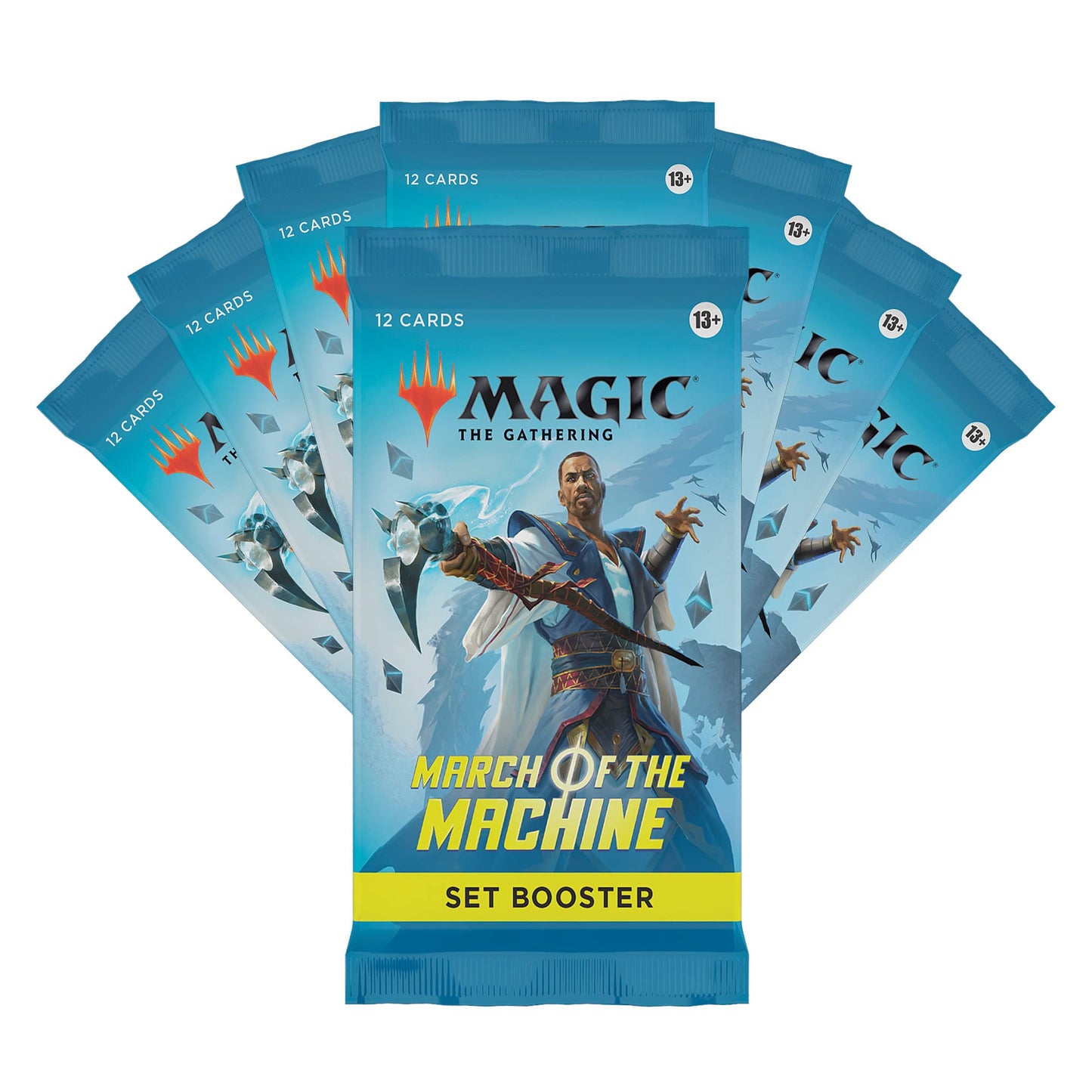 Magic The Gathering March of The Machine Pachet, 8 Boostere Set & Accesorii (Versiune în Engleză)