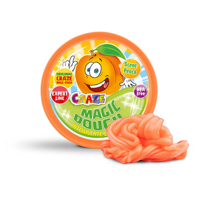 MAGIC DOUGH FRUIT FANTASTIC | Plastilină parfumată - Set inteligent 70g, elastică și săltăreață - 6 variante disponibile