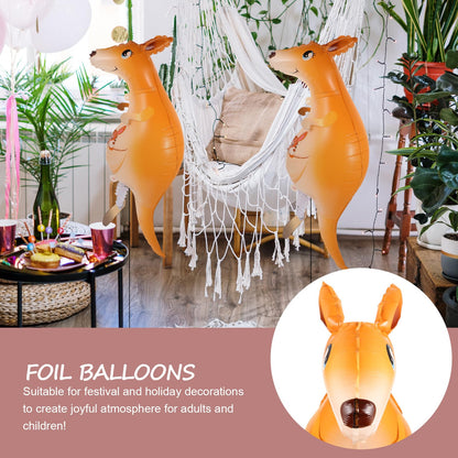 TOYANDONA Baloane folie cangur animale, 2 buc