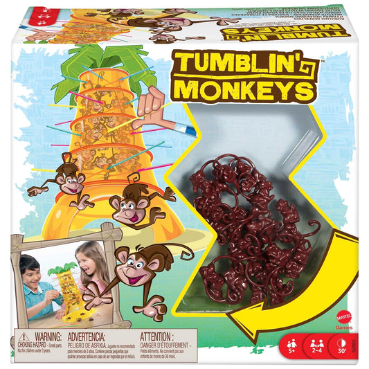 Mattel Tumblin Monkeys Joc de societate cu maimuțe, joc de îndemânare
