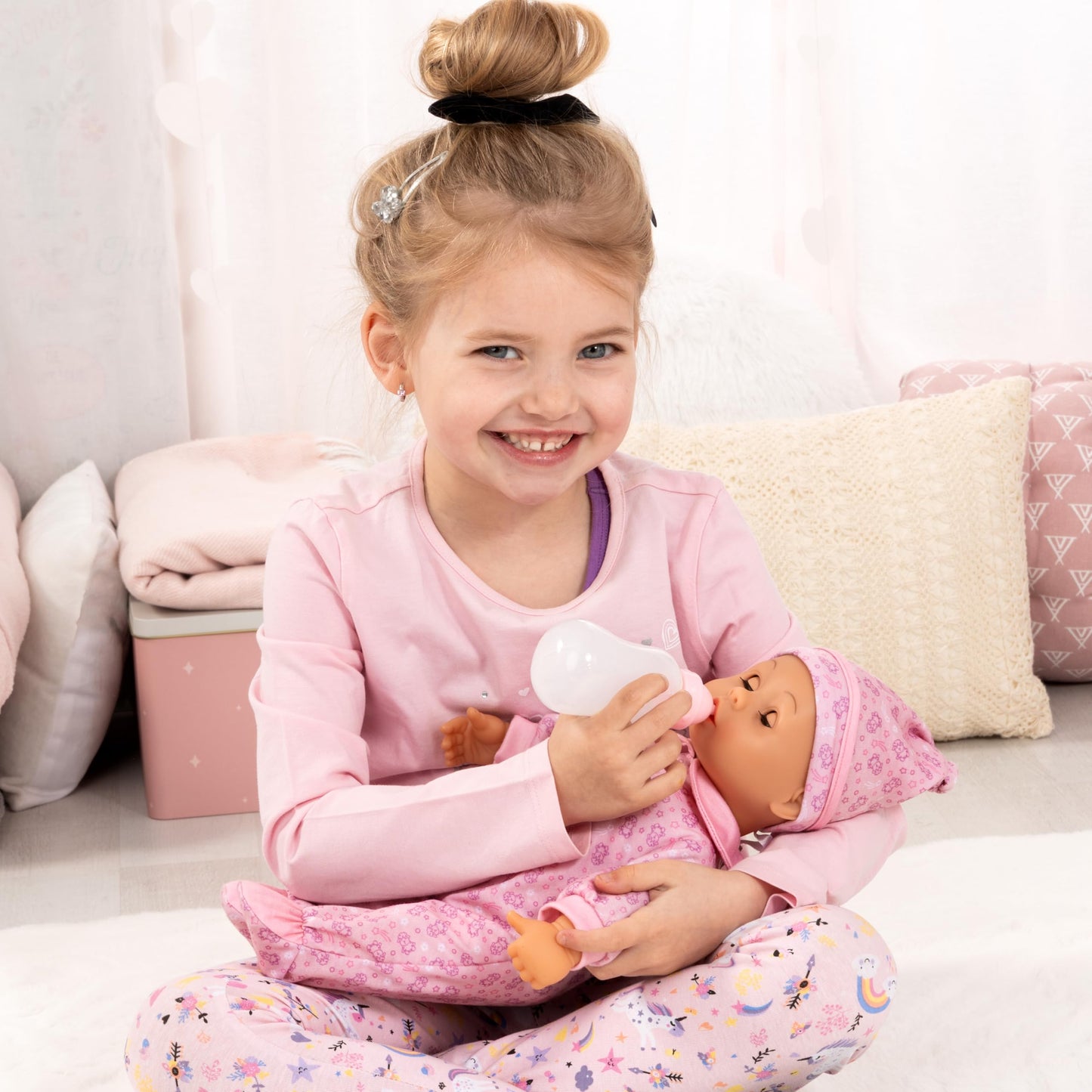 Bayer Design Păpușă vorbitoare bebeluș, 38 cm, corp moale