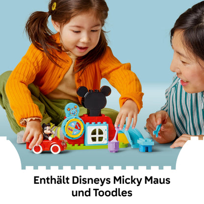 LEGO 10454 DUPLO Set Mickey Mouse, club și mașină