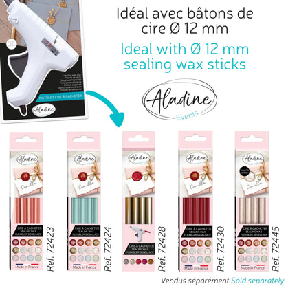 Aladine – 72606 – Freizeit Kreative – Pistol pentru bețe de ceară rotunde – 240 V