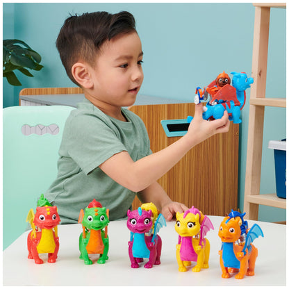 PAW Patrol Rescue Knights Figurine Zuma si Dragon Ruby, 3+ ani