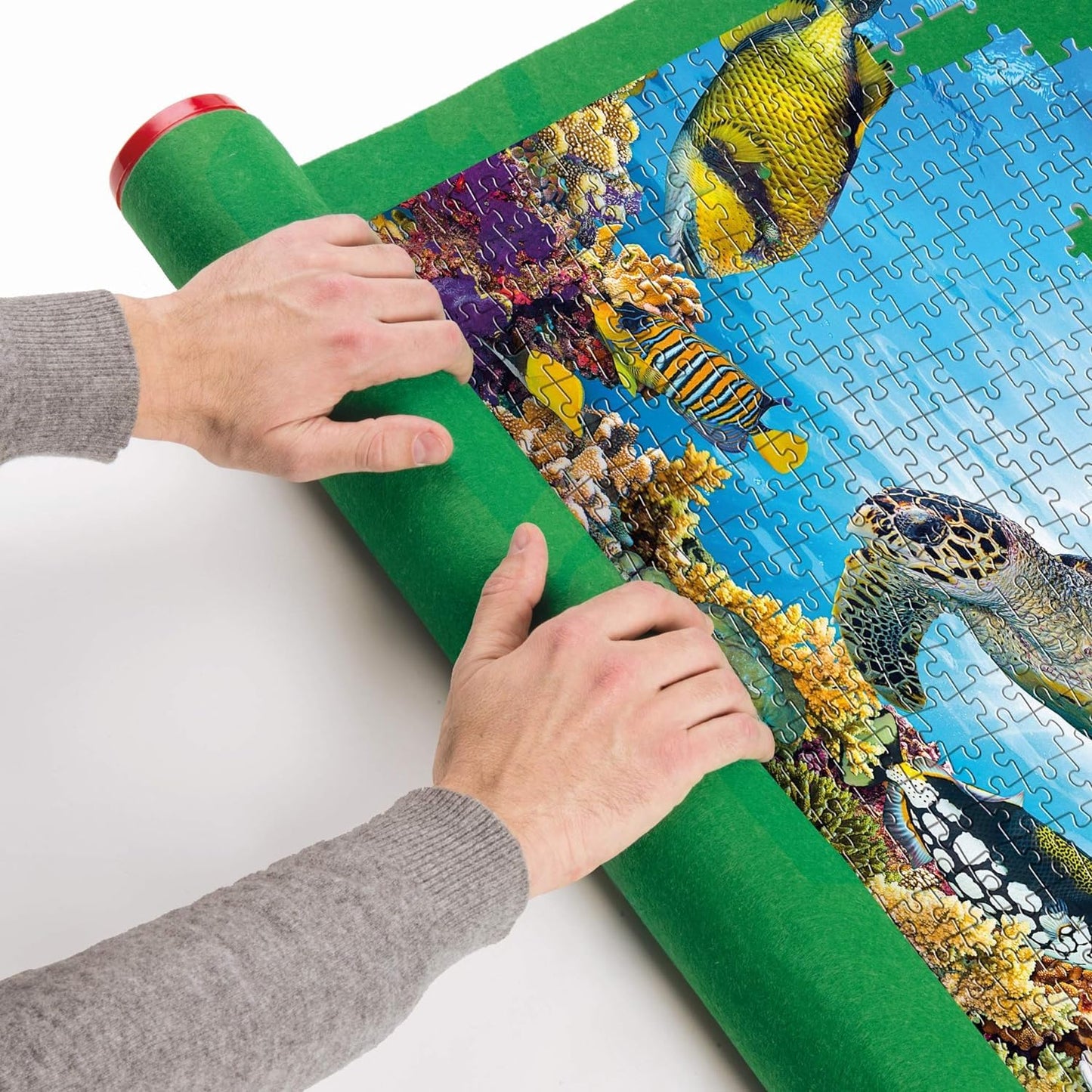 Clementoni Covor pentru Puzzles Verde, 3