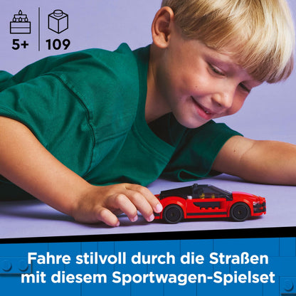 LEGO City 60448 Mașină Sport Roșie, 5+ ani