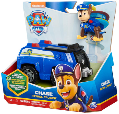 PAW PATROL Sustainable Basic Vehicle Set de joacă poliție cu figurina Chase 3+ ani