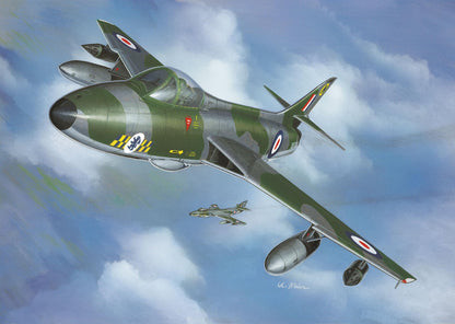 Revell 03833 Set de construcție Avion de vânătoare Hawker Hunter FGA.9 3+ ani