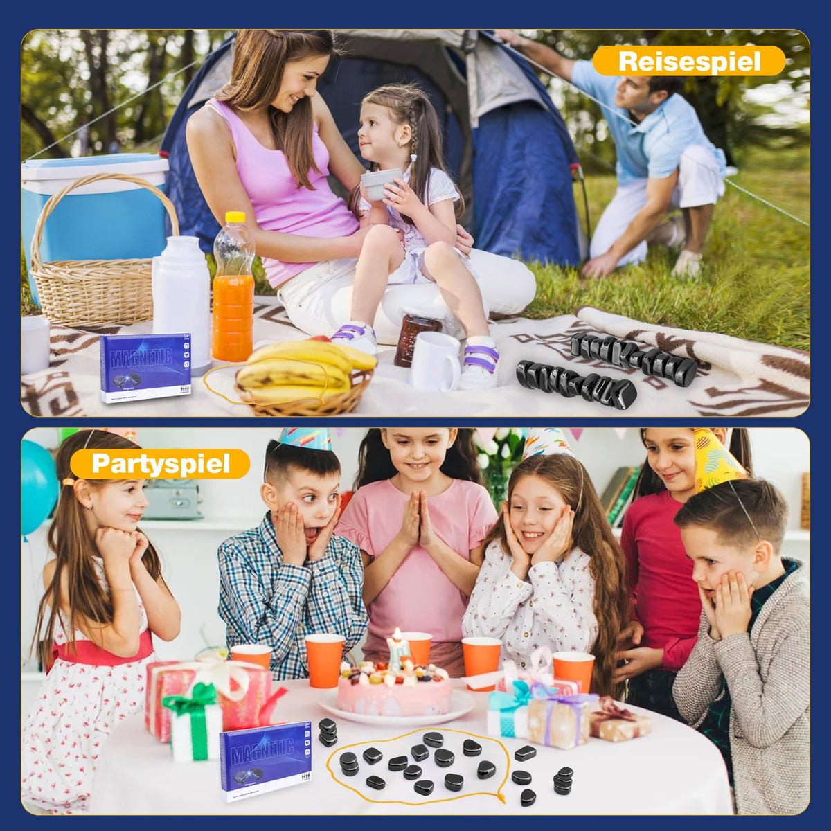 SUNtoys WJ012 Set de șah magnetic joc strategic 3-12 ani (limba germană)