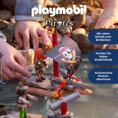 PLAYMOBIL 71794 Pluta Piraților cu Figurine, 4+ ani
